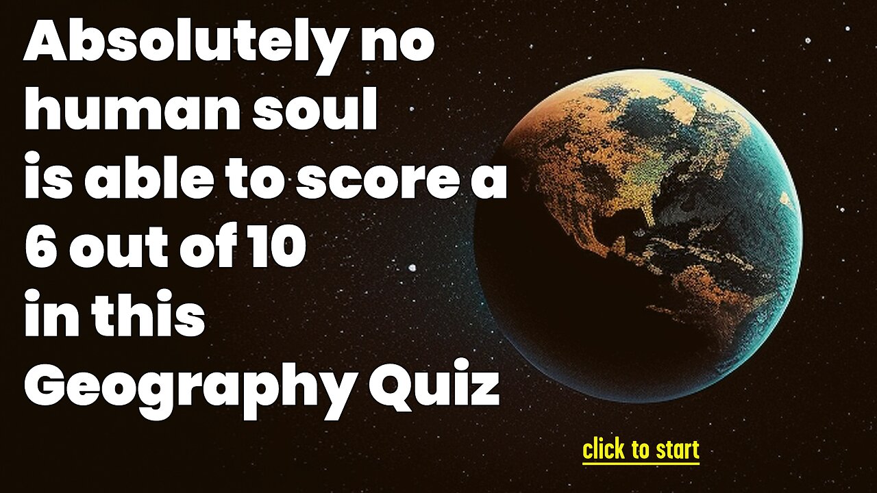 Challenging Geography Quiz