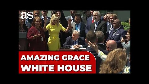Humbling to hear “Amazing Grace” being sung at the White House