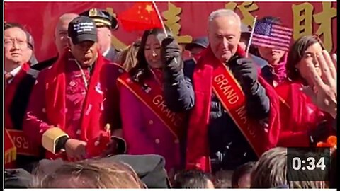 "Senator Chuck Schumer Waves People's Republic of China Flag at Lunar New Year Event"
