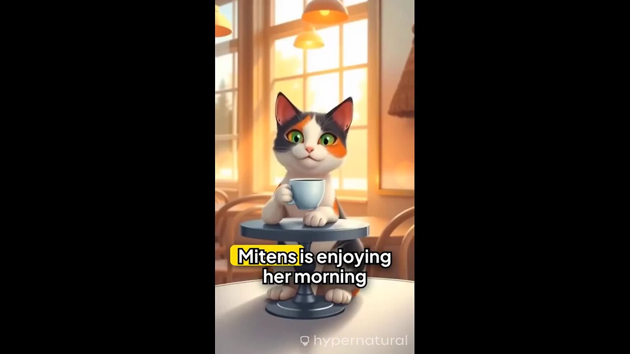 THE cats are having a coffee .