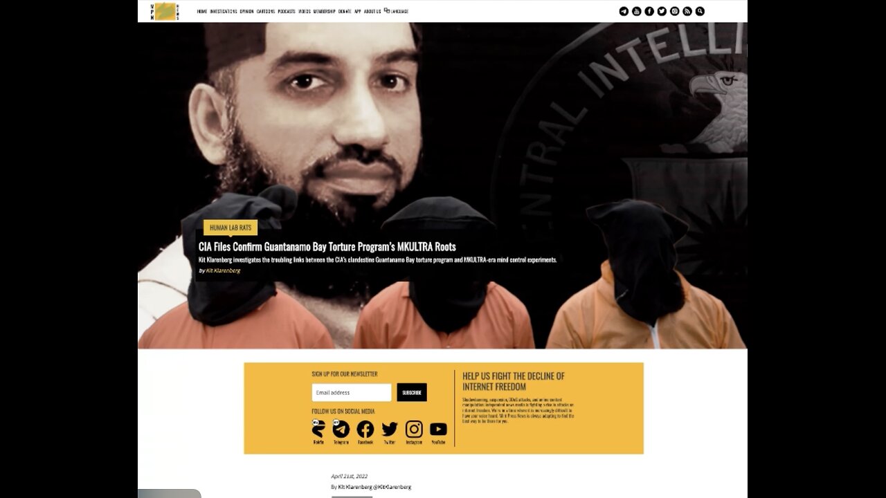 CIA Files Confirm Guantanamo Bay Program’s MKULTRA Roots with Journalist Kit Klarenberg. (2022)