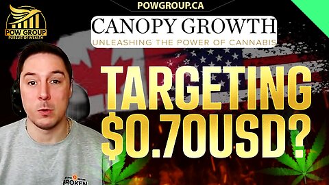 Canopy Growth Potentially Targeting $0.70USD As Bear Flag Forms