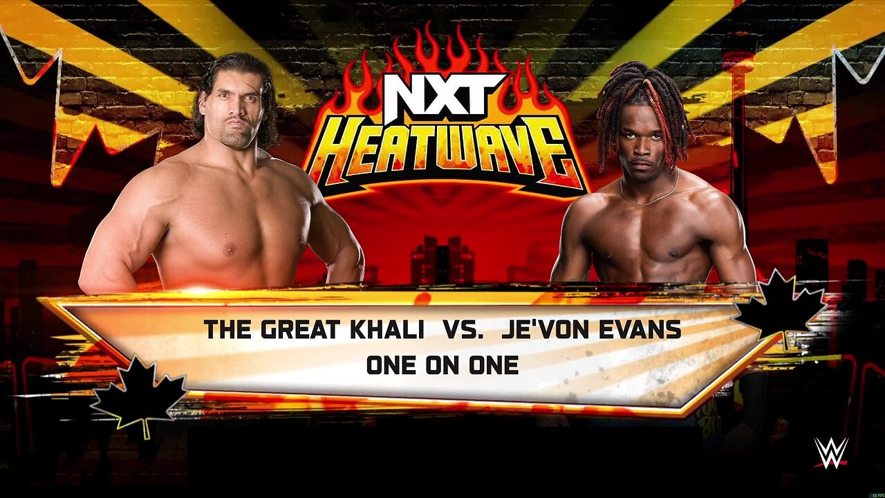 WWE 2k25 Great Khali vs Je'von Evans
