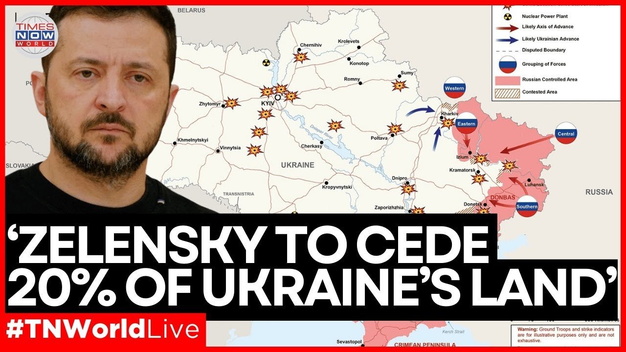 LIVE| 'Ready To Give': Zelensky Open to Ceding 20% of Ukraine to Russia in Peace Talks| World News