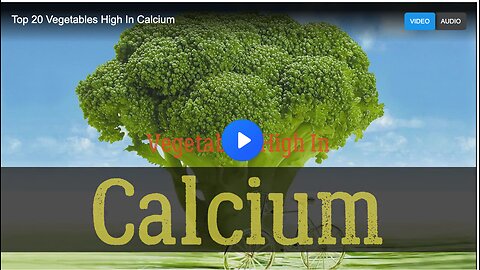 Top 20 Vegetables High In Calcium