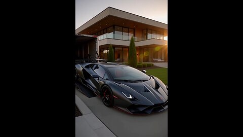 Lamborghini Aventador Delivery from Truck amazing style