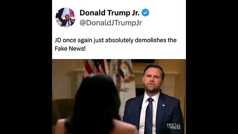 JD once again just absolutely demolishes the Fake News!!!🇺🇲🇺🇲🇺🇲🇺🇲🇺🇲👍🏻👍🏻👍🏻👍🏻