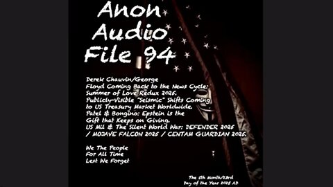 President Trump Confirms Q+ | George Floyd Narrative Coming Back ~ SGANON (5.25.25) Anon Audio File 94