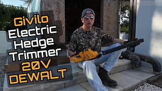 Givilo 20-Inch Cordless Hedge Trimmer Review - Assembly, Oiling, and Branch Cutting Test