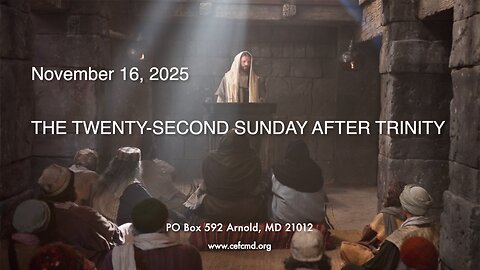 Cornerstone Free Church Worship Service - November 16, 2025