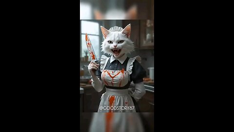 an old lady misunderstood this cute cat