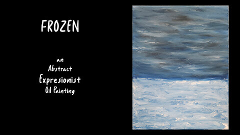 Moody Abstract Art in Motion | "Frozen" Oil Painting Timelapse
