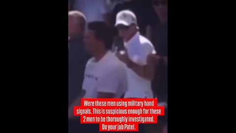 🙂 Professional hit? Footage of men making military-style hand gestures moments