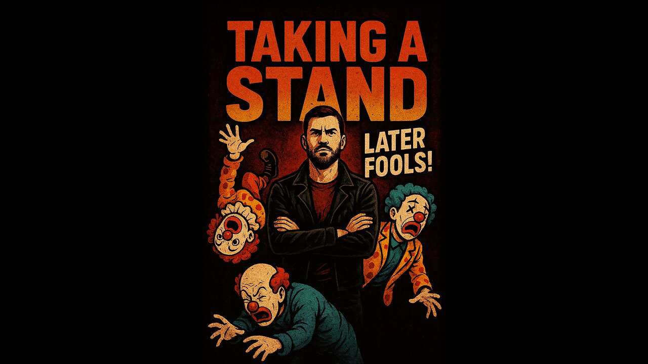 Taking a stand while the clowns are falling down. Later fools!✝ Gaming ,YT, Stain Glass