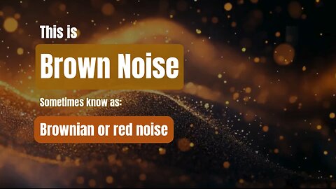 Brown Noise for Deep Sleep, Focus & Tinnitus Relief | 10 Hours of Calming Low Frequency Sound