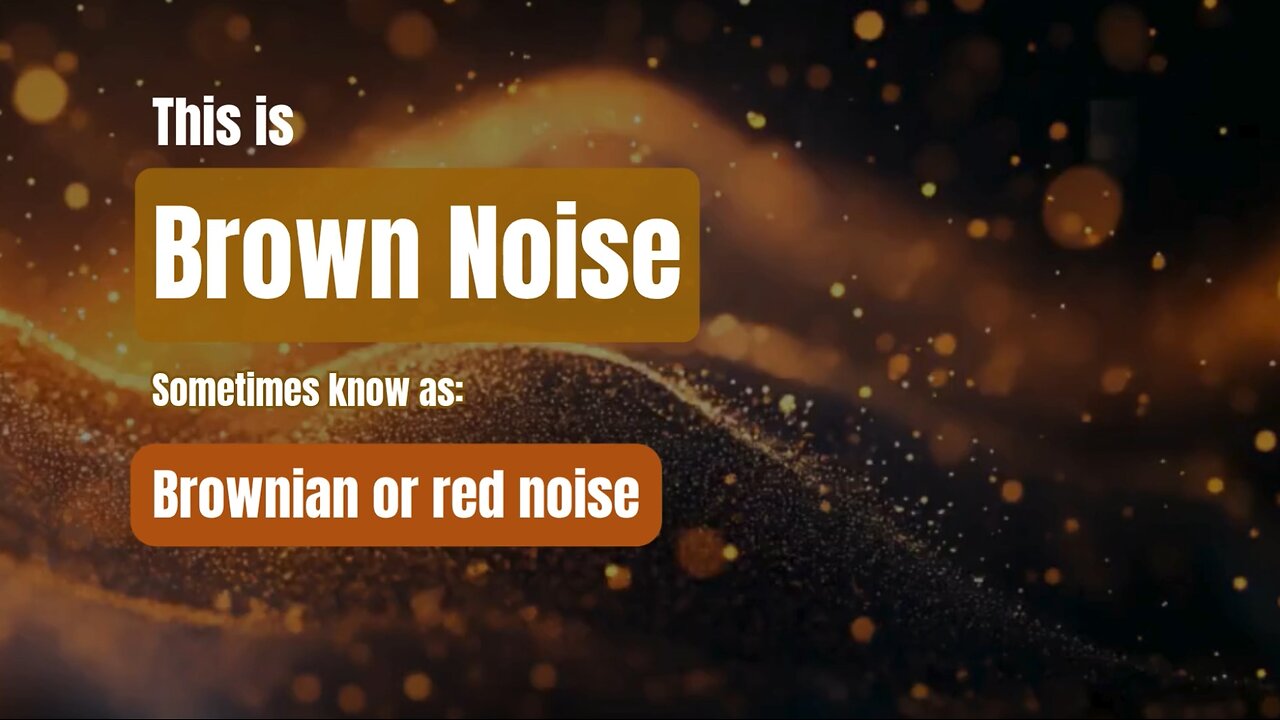 Brown Noise for Deep Sleep, Focus & Tinnitus Relief | 10 Hours of Calming Low Frequency Sound