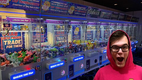 Arcade Filled With Claw Machines!
