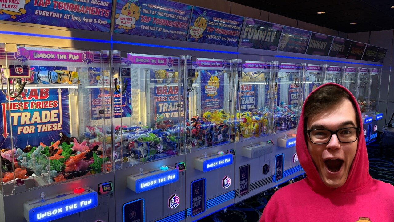Arcade Filled With Claw Machines!
