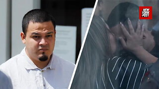 Kilmar Abrego Garcia and wife hug before he is detained by ICE