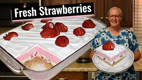 No-Bake Strawberry Cheesecake Lasagna, A Great Summertime Dessert, Inspirational Thought