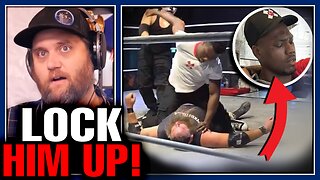 MMA Fighter STORMS Wrestling Ring & Tries To Kill US Army Veteran! Rampage Jackson Son Raja Flees!