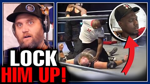 MMA Fighter STORMS Wrestling Ring & Tries To Kill US Army Veteran! Rampage Jackson Son Raja Flees!