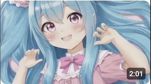 Chica Anime Rosa Azul Kawaii [Music]