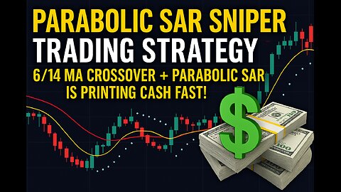 PARABOLIC SAR SNIPER TRADING STRATEGY: 6/14 MA Crossover + Parabolic SAR Is PRINTING CASH FAST!
