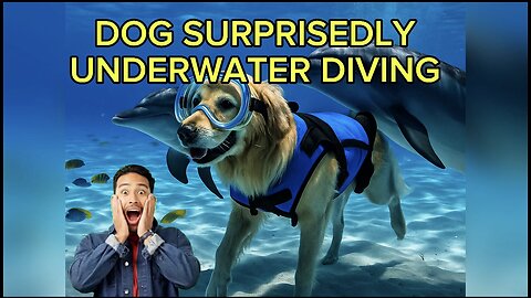 “Dog Goes Diving with Dolphins! 🐶🐬 Underwater Fun!”