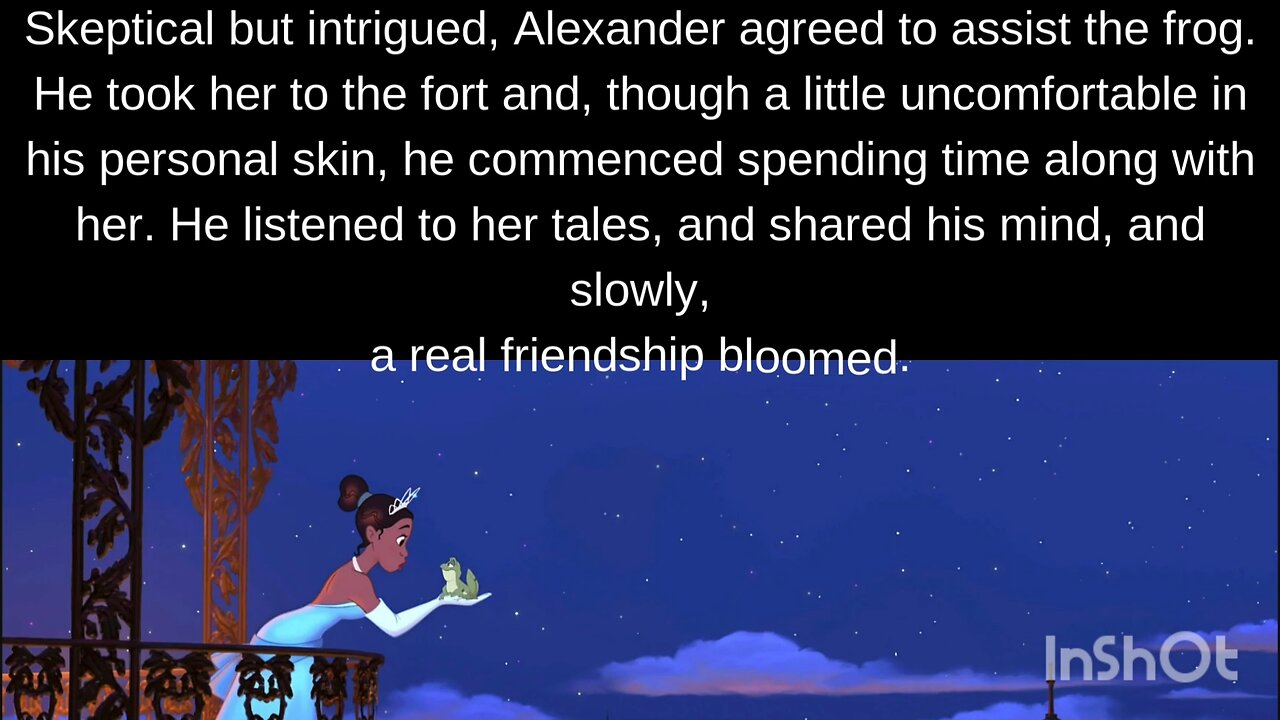 English stories The frog and the princess story.