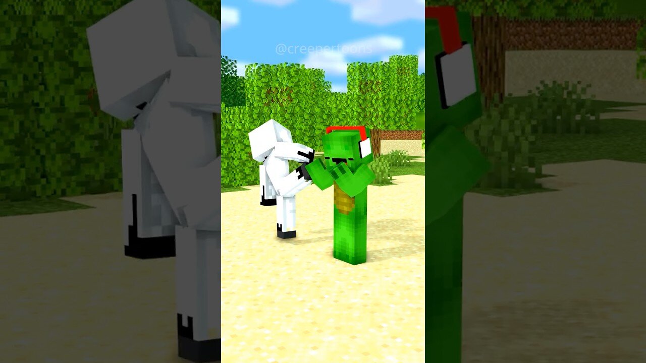 Minecraft Animation - Mikey JJ Sister vs Null Herobrine Entity