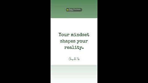 Choose positive, empowering thoughts to create a life you love.