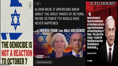 ALISON WEIR AND AFSHIN RATTANSI CURBSTOMP 🥾 PBS FOR THE CENSORSHIP ON THE GREAT MARCH OF RETURN DOC