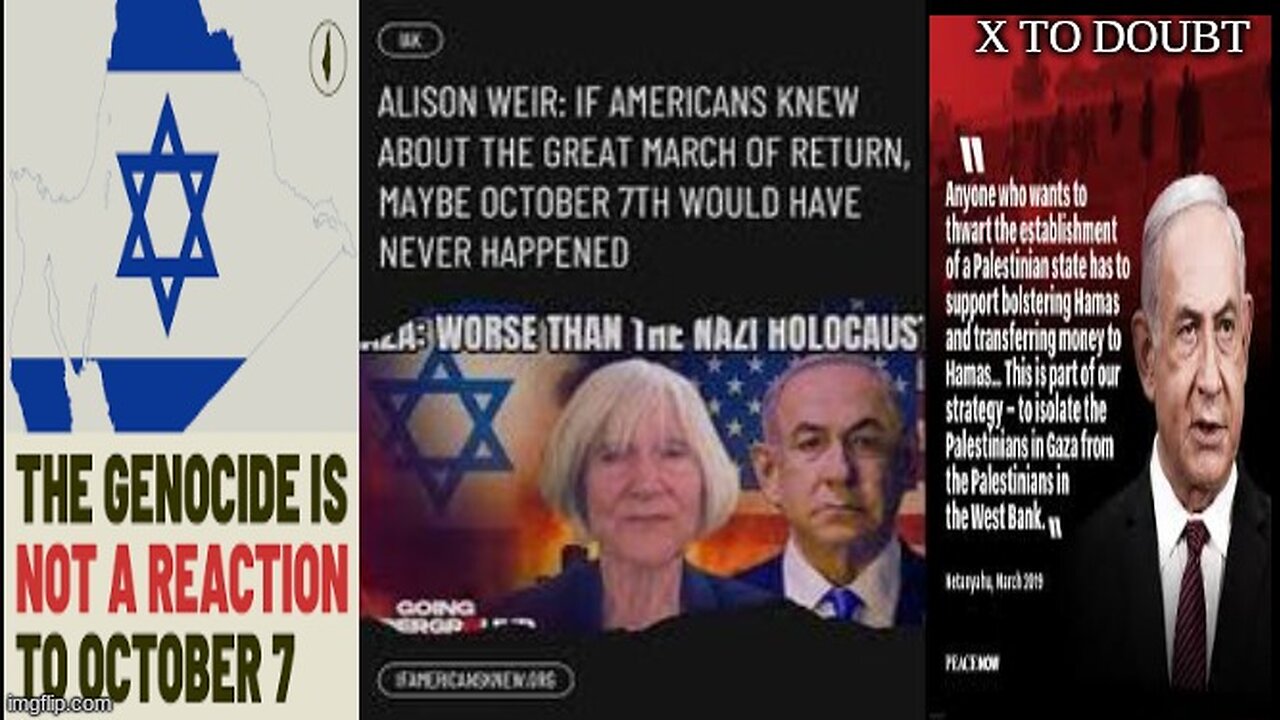 ALISON WEIR AND AFSHIN RATTANSI CURBSTOMP 🥾 PBS FOR THE CENSORSHIP ON THE GREAT MARCH OF RETURN DOC