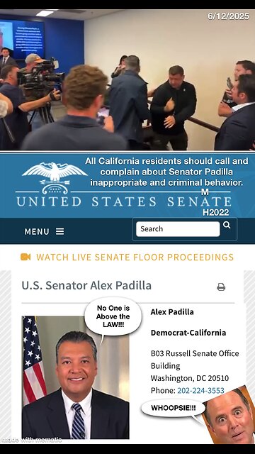 Political stunt: press conference melt down by democrat Padilla.