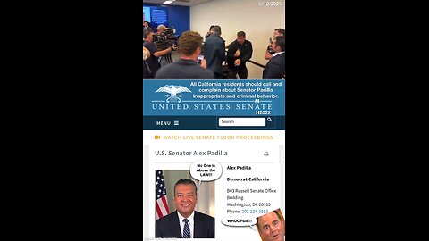 Political stunt: press conference melt down by democrat Padilla.