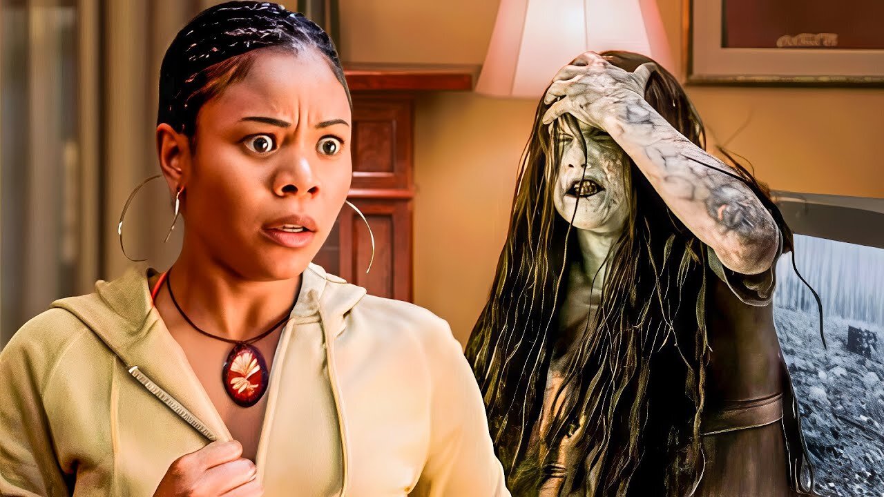 Tabitha Crawled Out of the TV… and Got Wrecked / Scary Movie 3 / CLIP