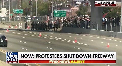 BREAKING: Rioters Shut Down California Freeway, Looting, Hitting Police - LA Arrests