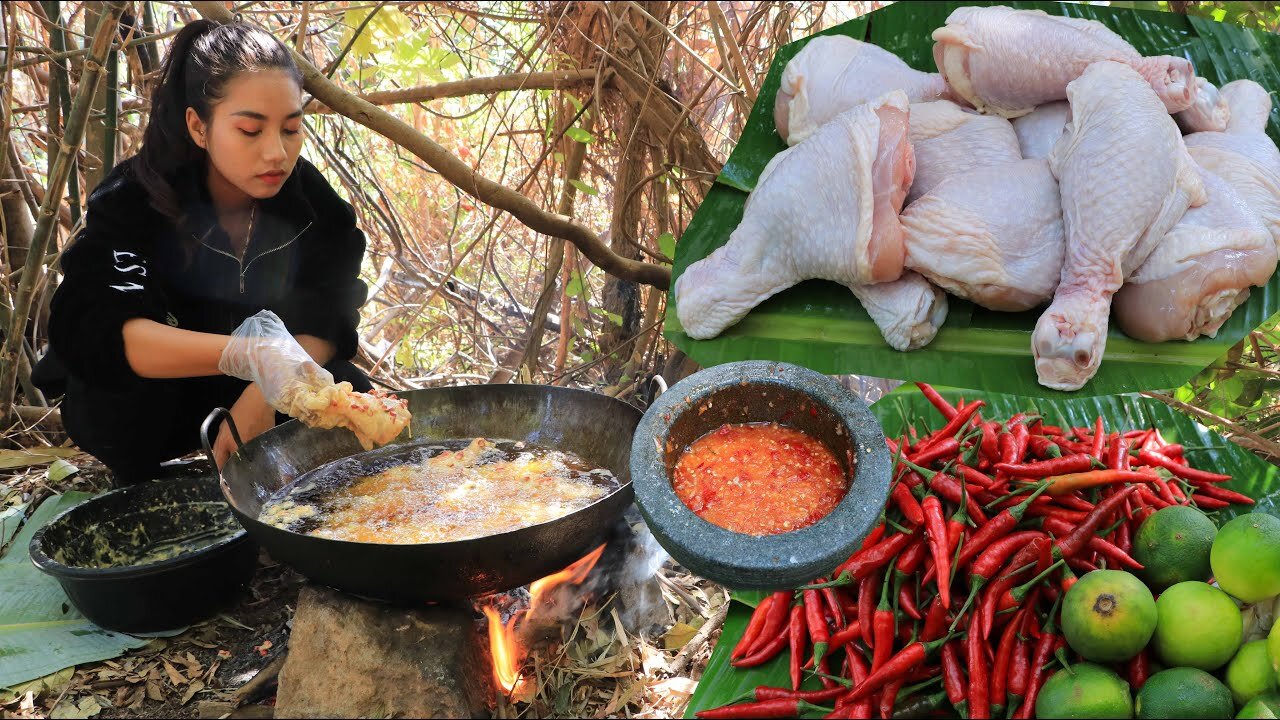 Amazing cooking chicken leg crispy with chili sauce recipe