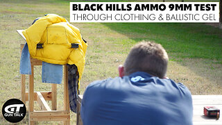 Performance Testing 9mm Black Hills Ammo Through Clothing and Gel