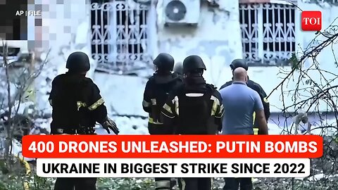 Putin Goes FULL-SCALE: Zelensky’s City BOMBED | 400 Russian Drones Swarm Ukraine