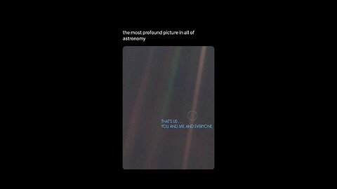This iconic image, known as the 'Pale Blue Dot,' was taken by the Voyager 1 spacecraft in 1990.