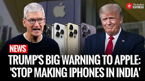 Trump Tells Apple: 'Stop Building iPhones In India, Bring Jobs Home!' | Trump In Qatar