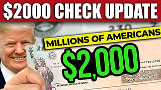 UPDATE: Trump’s New $2000 Tariff Checks for Millions of Americans