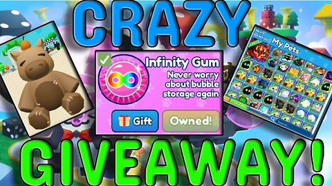 🔴LIVE _ GIVING AWAY FREE PETS to EVERYONE in BUBBLE GUM SIMULATOR INFINITY!!