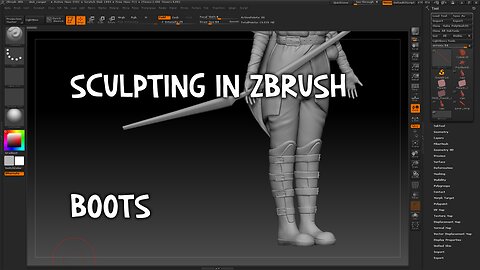 Sculpting in ZBrush - BOOTS