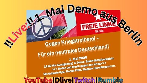 Live 1. Mai Demo aus Berlin, #01052025