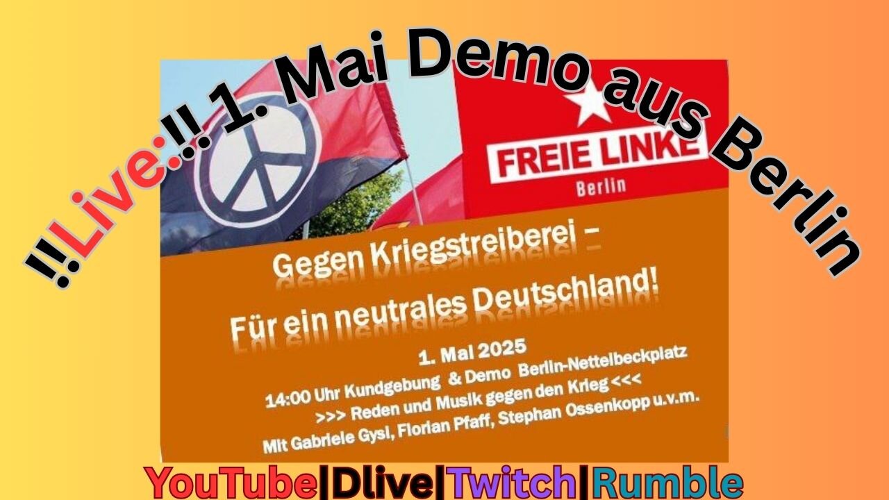 Live 1. Mai Demo aus Berlin, #01052025