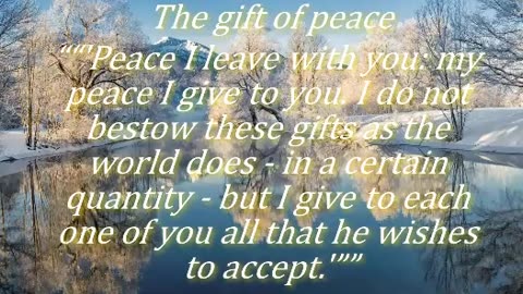 The gift of peace