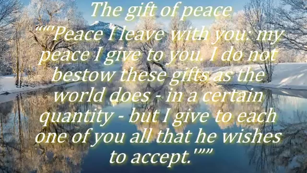 The gift of peace
